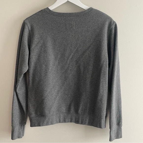 ANTIGUA Notre Dame V-Neck Sweatshirt - Gray Medium - Picture 4 of 5